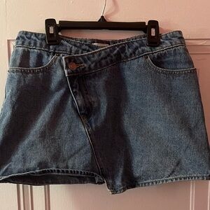 Collective Denim Mini Skirt